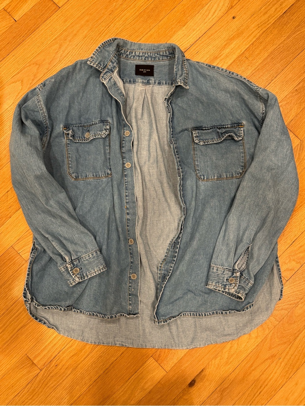 Fear of God Light Blue Denim Shirt